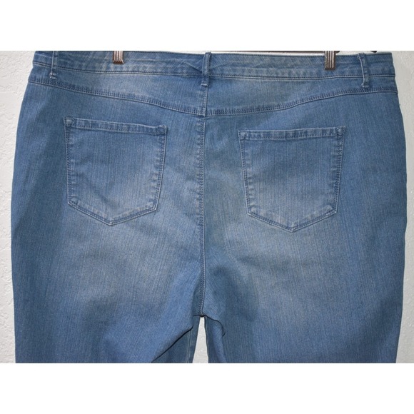 Gloria Vanderbilt Jeans Capri 18W All Around Slimming Effect Embroidered Stretch - Picture 4 of 16